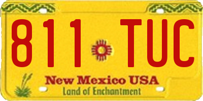 NM license plate 811TUC