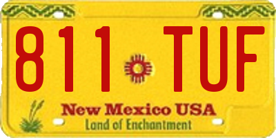 NM license plate 811TUF