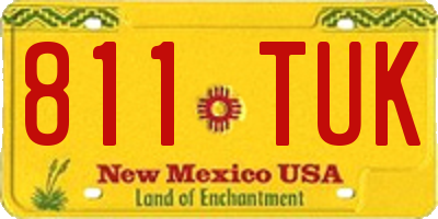 NM license plate 811TUK