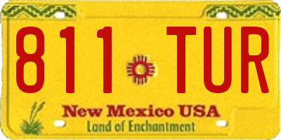 NM license plate 811TUR