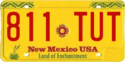 NM license plate 811TUT