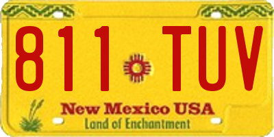 NM license plate 811TUV