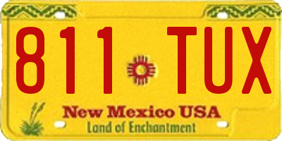 NM license plate 811TUX