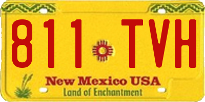 NM license plate 811TVH