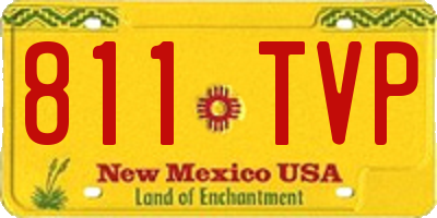 NM license plate 811TVP