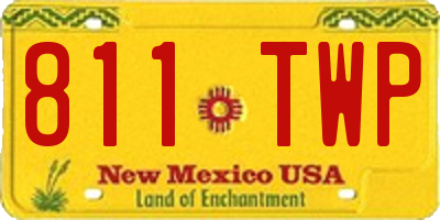 NM license plate 811TWP