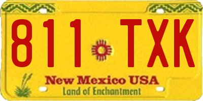 NM license plate 811TXK