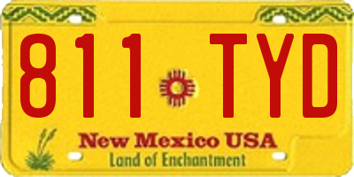 NM license plate 811TYD