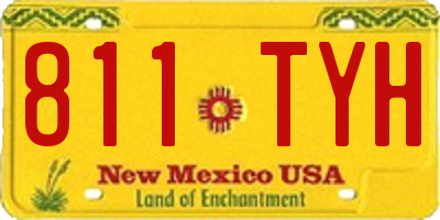 NM license plate 811TYH