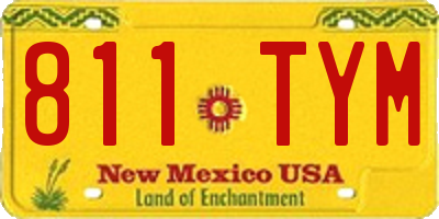 NM license plate 811TYM