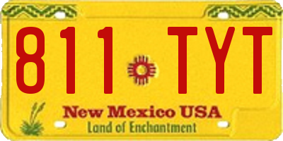 NM license plate 811TYT
