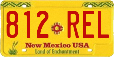 NM license plate 812REL