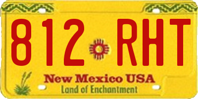 NM license plate 812RHT