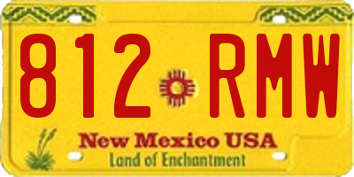 NM license plate 812RMW