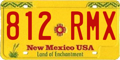 NM license plate 812RMX