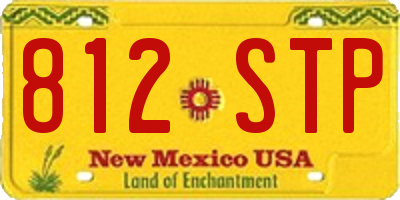 NM license plate 812STP
