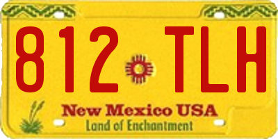 NM license plate 812TLH