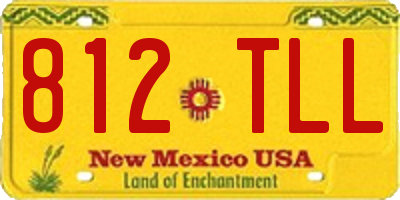 NM license plate 812TLL