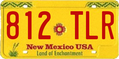 NM license plate 812TLR