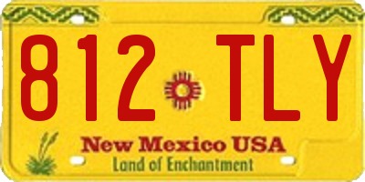 NM license plate 812TLY