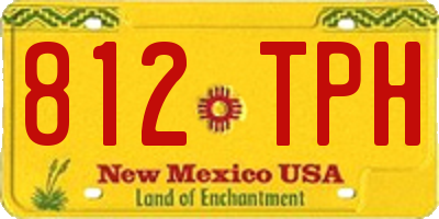 NM license plate 812TPH