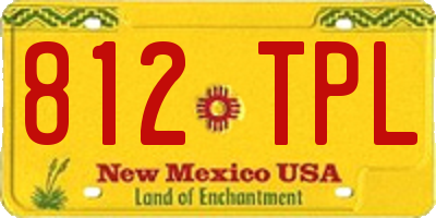 NM license plate 812TPL