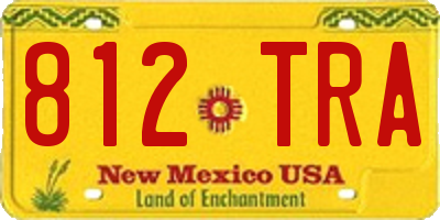 NM license plate 812TRA