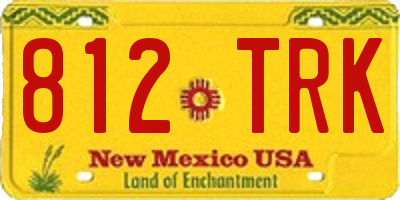 NM license plate 812TRK