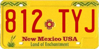 NM license plate 812TYJ