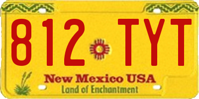 NM license plate 812TYT