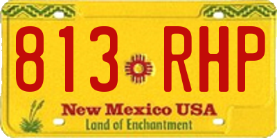 NM license plate 813RHP