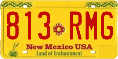 NM license plate 813RMG
