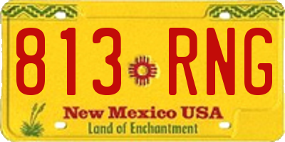 NM license plate 813RNG