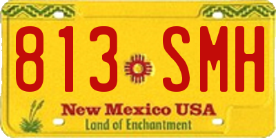 NM license plate 813SMH