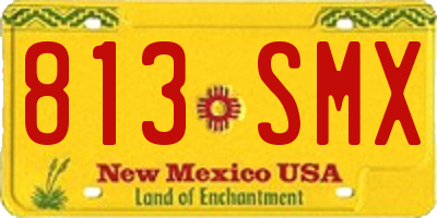 NM license plate 813SMX