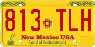 NM license plate 813TLH