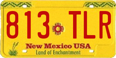 NM license plate 813TLR