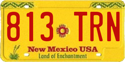 NM license plate 813TRN