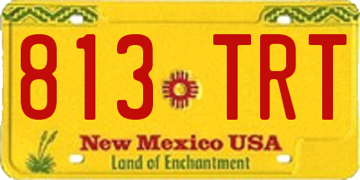 NM license plate 813TRT