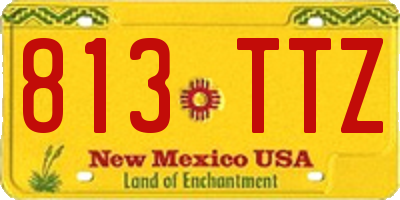 NM license plate 813TTZ