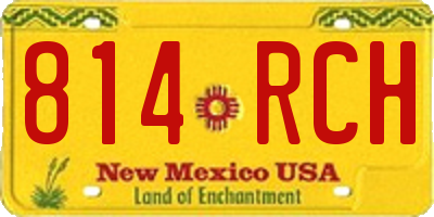 NM license plate 814RCH