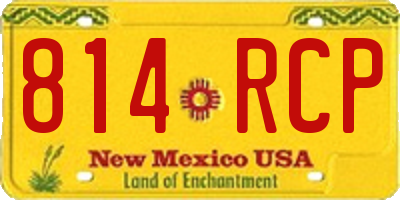 NM license plate 814RCP