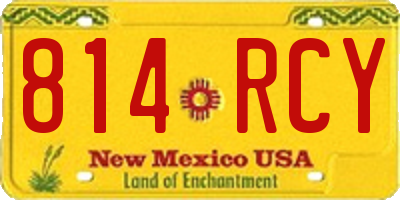 NM license plate 814RCY