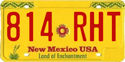 NM license plate 814RHT