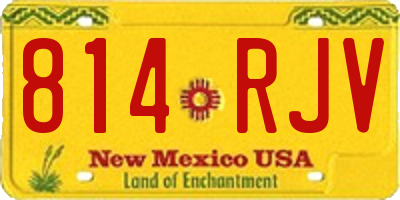 NM license plate 814RJV