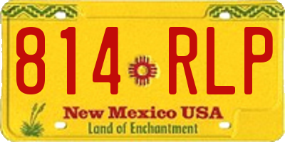NM license plate 814RLP