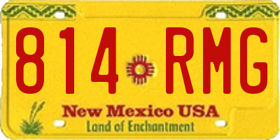 NM license plate 814RMG