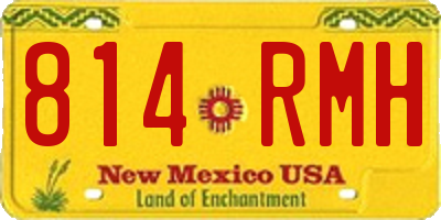 NM license plate 814RMH