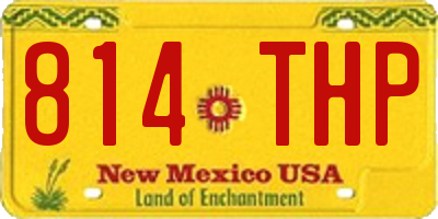 NM license plate 814THP