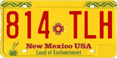 NM license plate 814TLH